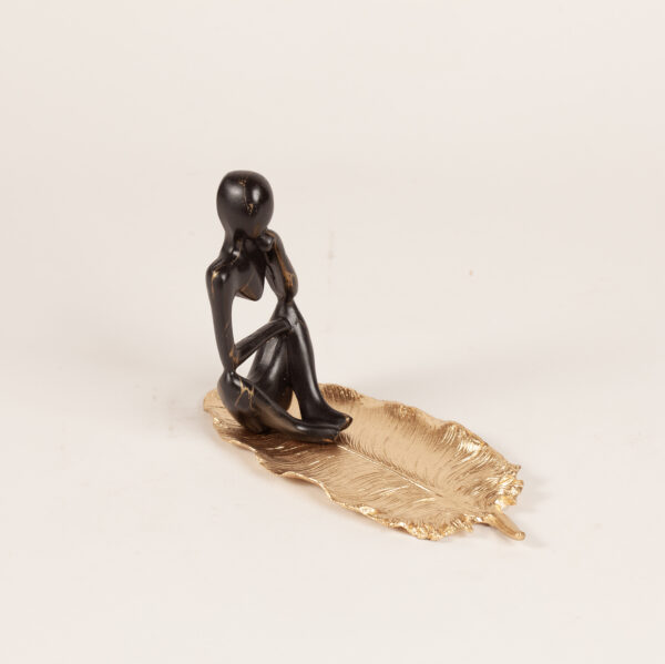 Jewelry Tray with Abstract Figurine small in a gift box