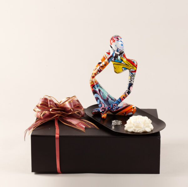 Jewelry Tray with Abstract Figurine in a gift box