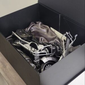 Retro  Motorbike Black in a gift box - Image 3