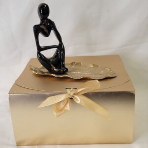 Jewelry Tray with Abstract Figurine small in a gift box - Image 2